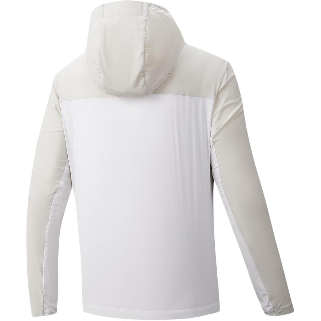 Anta Minimalist Color Block Hooded Zip Fashion Breathable Quick-Dry UV Protection Jacket Men Jackets 152627615-1