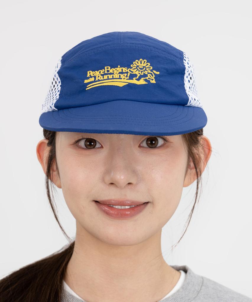 BIGWAVE COLLECTIVE Peace Runner'S Cap (Blue)