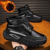 Fashion Men's Ankle Snow Boots Winter New Plus Velvet Thick Warm Cotton Shoes Man Warm Thick Non-Slip Casual Windproof Outdoor Snow Boot