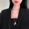 Cold Wind Accessories Multi-layer Stacked Sweater Chain Double Decoration Necklace Female Personality Stacked Chain