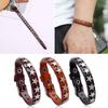 Leather Cuff Bracelet Alloy Star Wristband Adjustable Bangle Wide Cuff Bracelets Gothic Punk Jewelry for Women Men