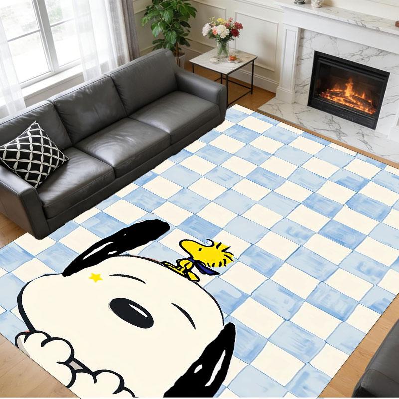 Crystal Velvet Rug Soft Non Slip Indoor Floor Mat Home DecorSnoopy Peanuts