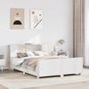 VidaXL Bed Frames Without Mattress White 140x190 Cm Solid Pine Wood 3323657