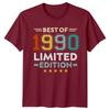 Best Of 1990 Unisexs T Shirt 36th Birthday Gift Limited Edition