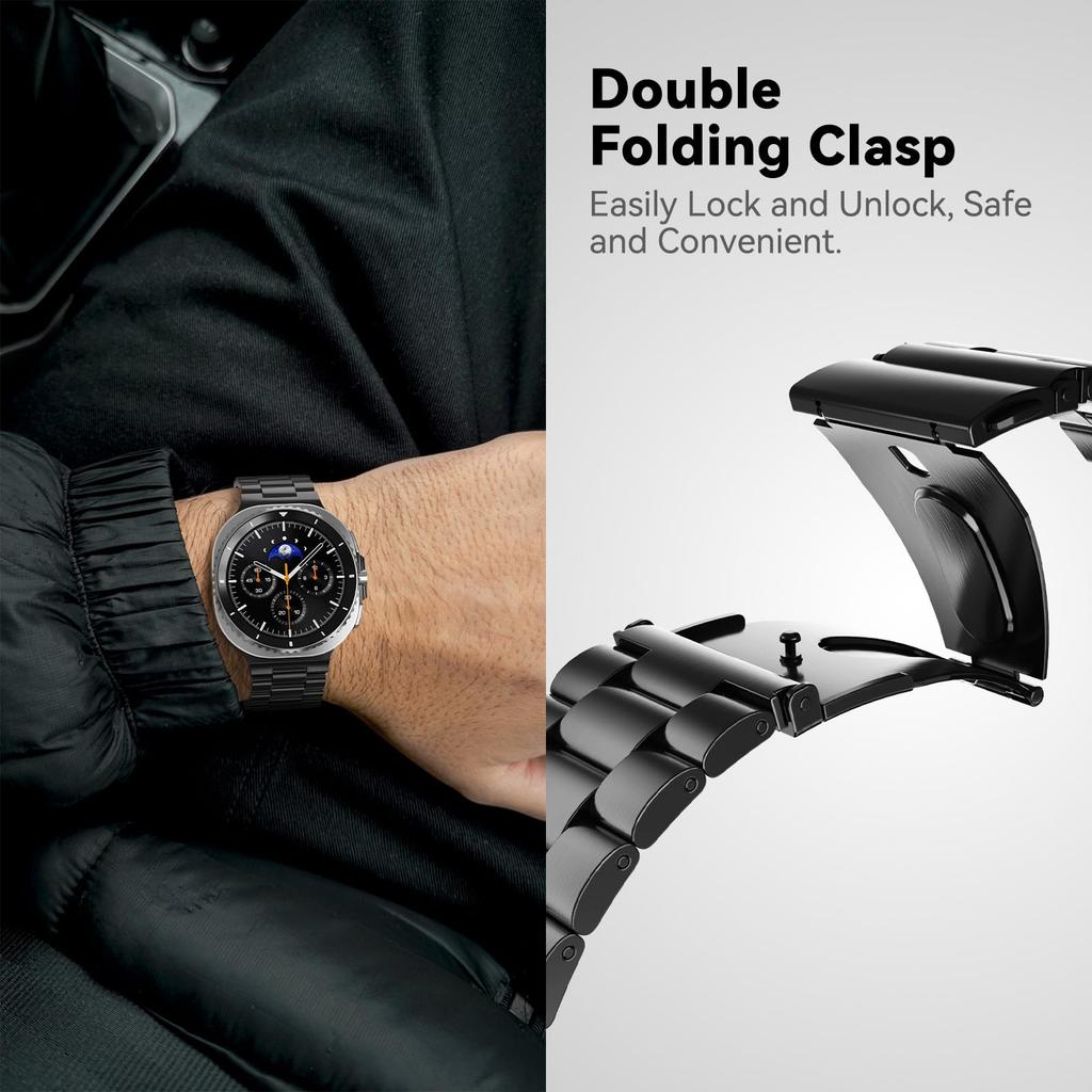 Metal Stainless Steel Watch Strap for Samsung Galaxy Watch 8 40mm 44mm No Gap Replacement Wristband Fit Galaxy Watch 8 Bracelet