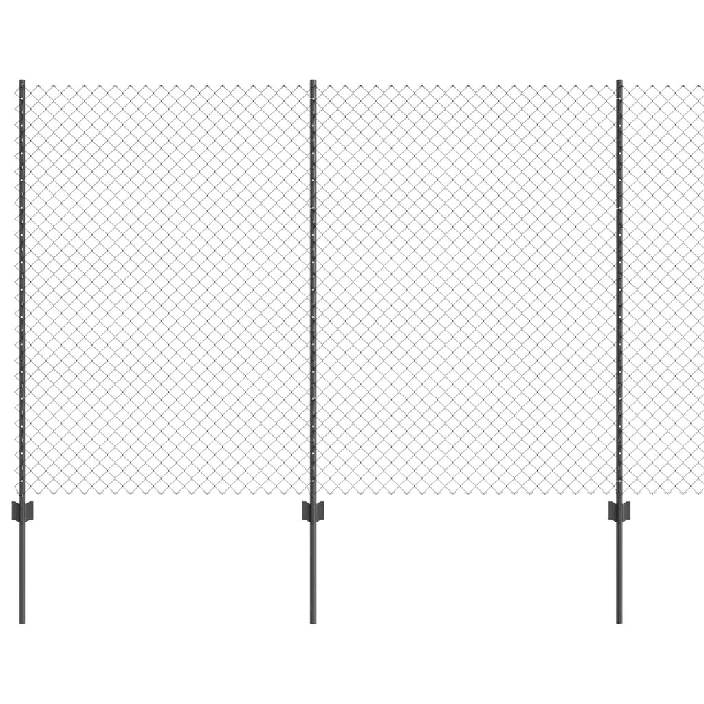Chain Link Fence with Posts 10 X 1.6 M (W X H)