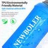 NEWBOLER 500ml měkká láhev skládací náramek láhev na vodu TPU hydratační láhev na vodu běh upevnění protiskluzová venkovní sport