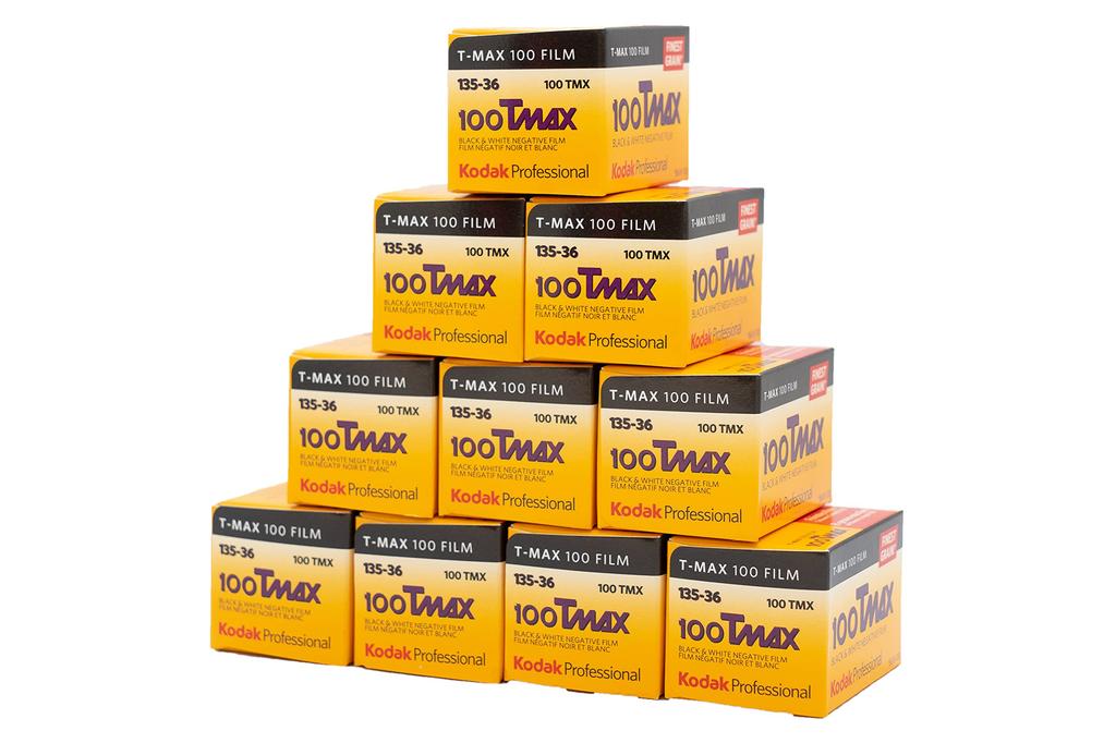 Kodak Professional Black and White Film, 35mm T-MAX100, 36 Exposures, Pack of 10