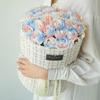 Qixi Gift: Ice Blue Rose Soap Flower Bouquet for Graduation & Coming-of-Age