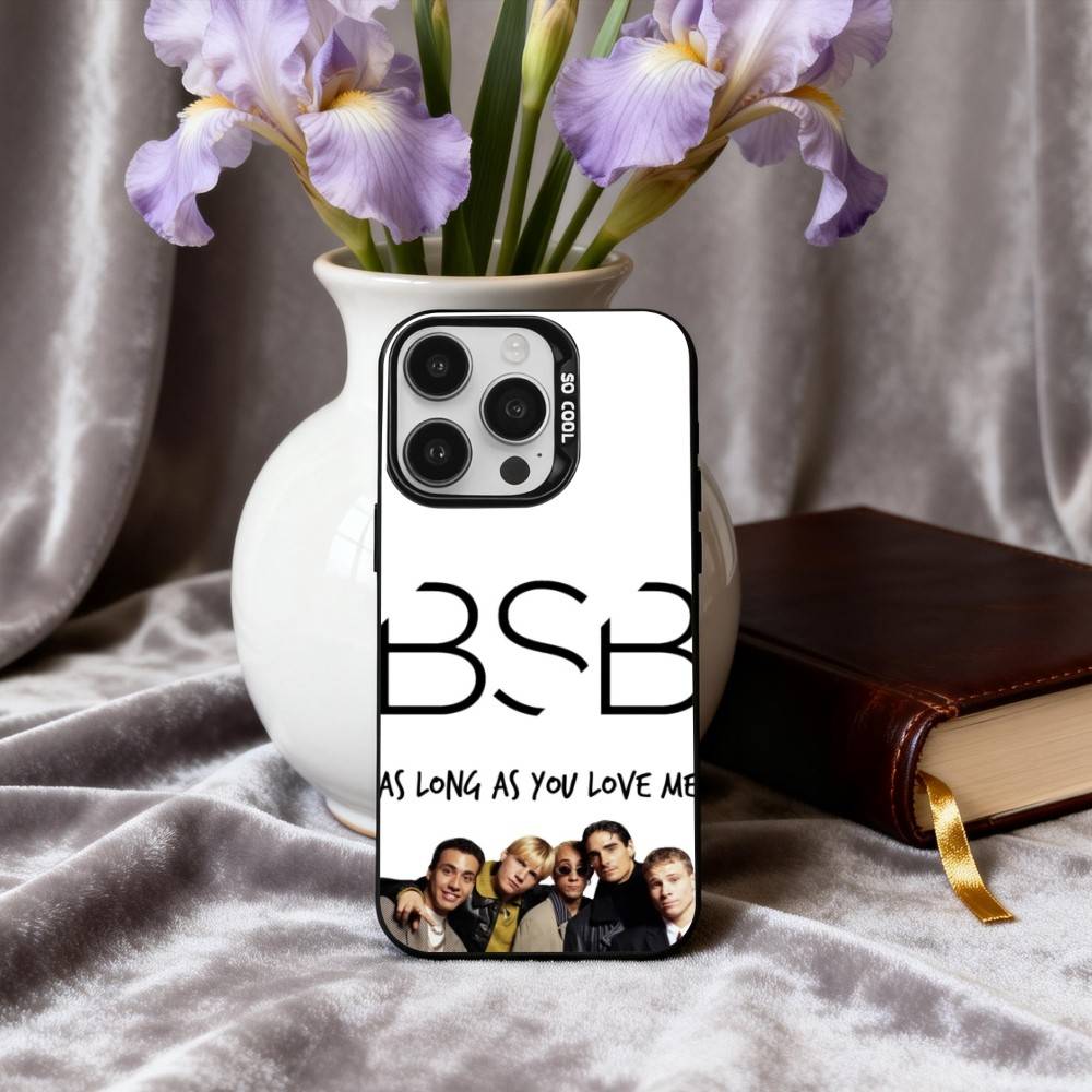 American Band B-Backstreet B-Boys Phone Case For iPhone17,16,15,14,13,12,11 Plus,Pro Max Black Candy silver phone case