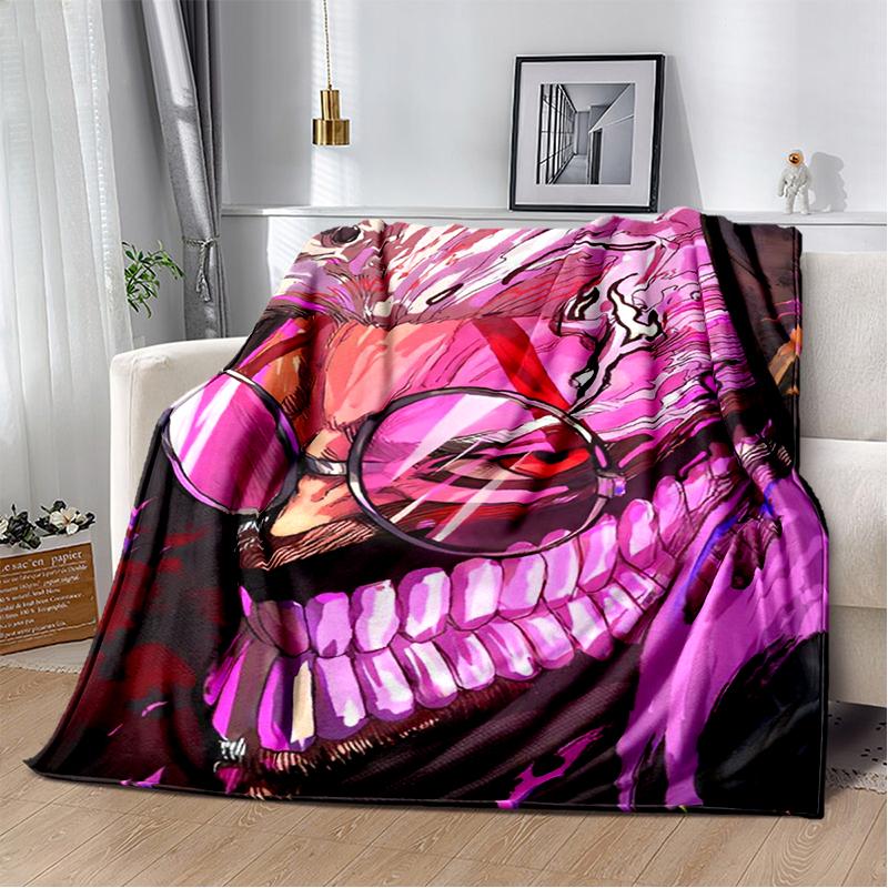 3D DAN DA DAN Anime Cartoon Blanket,Soft Throw Blanket for Home Bedroom Bed Sofa Picnic Travel Office Cover Kids Gift