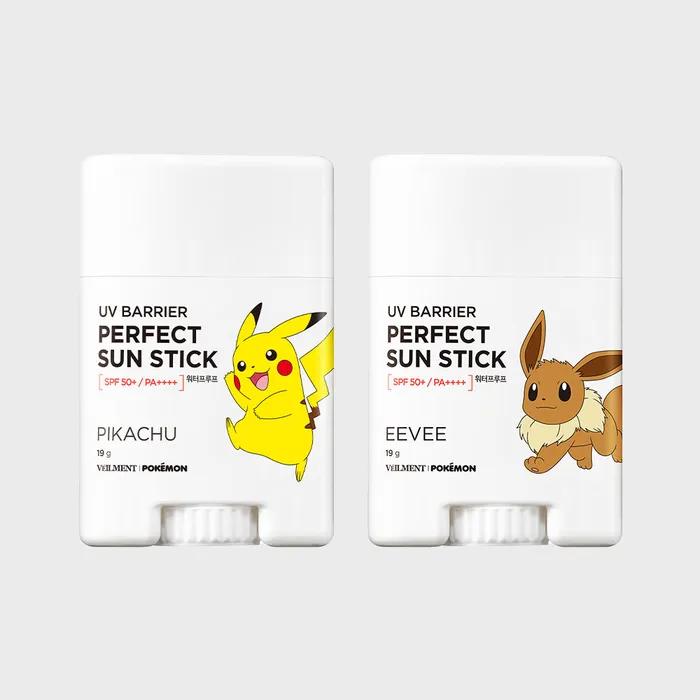 

On the Body_Pokemon Солнцезащитный стик от УФ-лучей 19,5 г x 2 (Пикачу/Иви) Выберите 1 Pikachu + Eevee