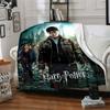 1pc Harry Potter Flannel Blanket Soft Warm Throw for Home, Office, Travel, All-Season Cozy Bedding GiftL1286