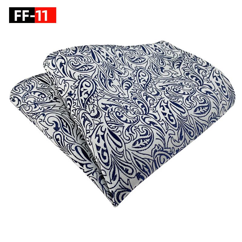 Men's 2025 Paisley Floral Polyester Pocket Square