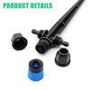 1/4" Adjustable Flow Sprayer Drip Irrigation Kit with Lock Barbed for Automatic Watering,Ideal for Garden,Farm,Bonsai,Flowers