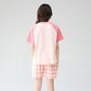 Fenteng [Super Soft A-class Antibacterial Cotton] Summer Round Neck Shorts Thin Pajamas Women's New Cartoon Home Clothes Set