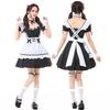 Halloween Cute Maid Outfit Super Cute Big Bow Lolita Cute Loli Dress Plus Size Costume