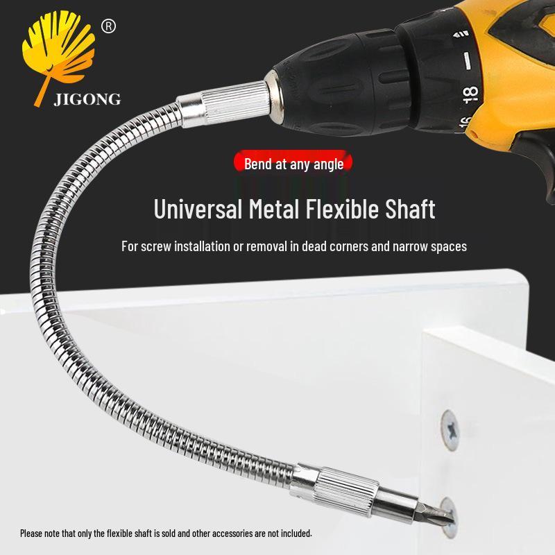 Charging Drill Electric Screwdriver with 30cm Flexible Shaft Extension Rod