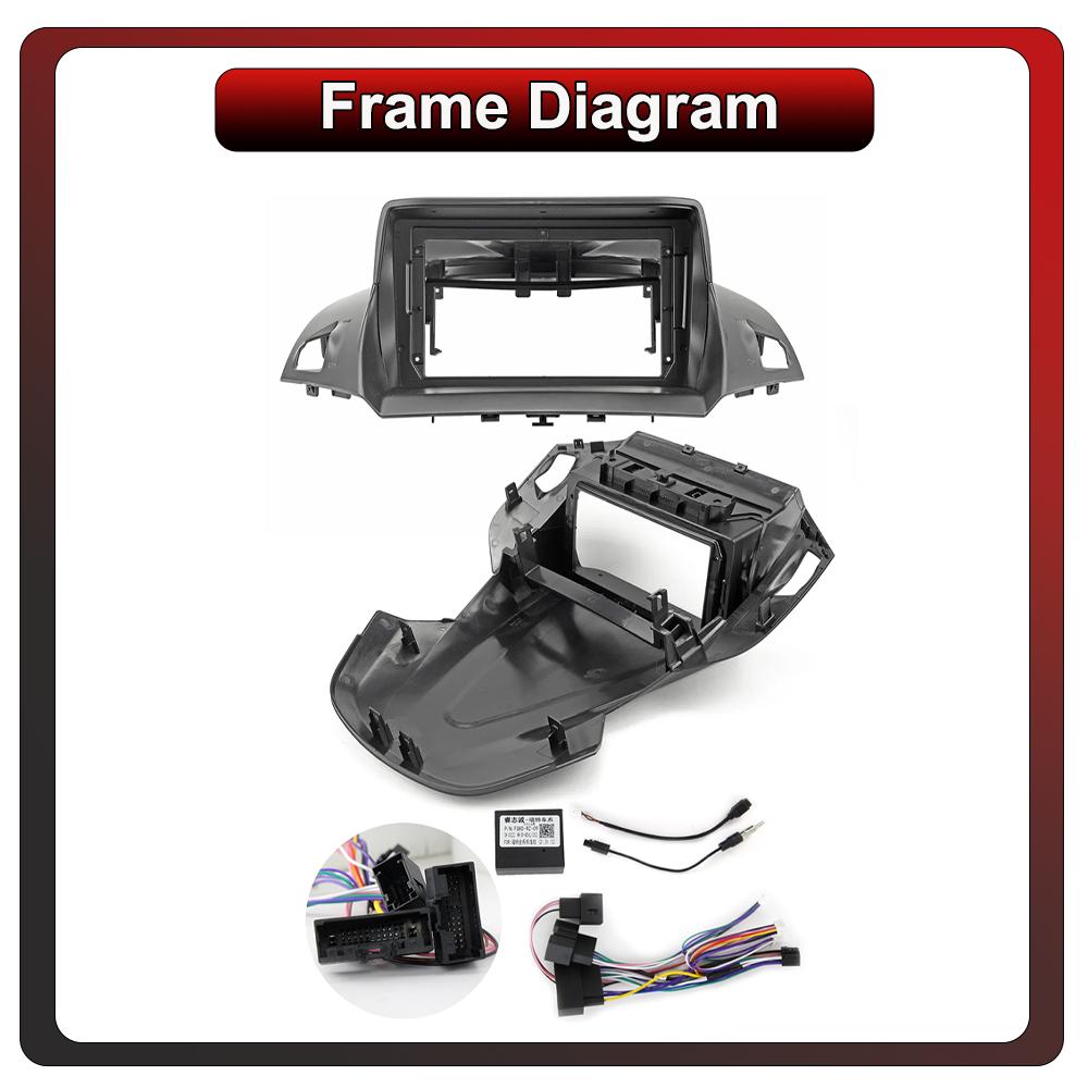 2Din Android Car-Play Car Radio,Ford Kuga 2 Escape 3 2012-2019,Multimedia Player Head Unit Stereo GPS Navigation BT WIFI,1+16GB