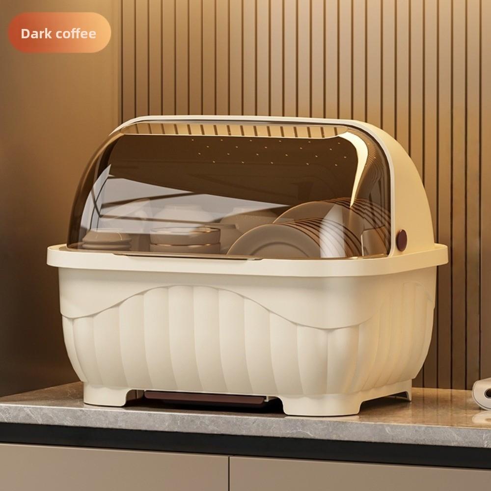 Drainable Kitchen Cutlery Holder Tableware Drying Rack Spoon Fork Cage Rack Draining Tray Covered Dinner Plate Cup