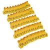 100Pcs TPU Pig Cow Ear Tag with Number 001‑100 Ear Label Tag Farm Livestock AccessoryYellow