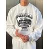 Men's Fashionable Creative Lip Print Long Sleeve Crew Neck Sweatshirt, Casual Commuter Sportswear