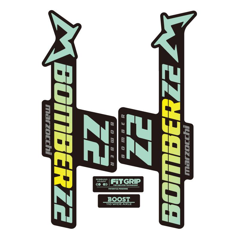 

Для передней вилки наклейки для шоссейного велосипеда MTB гоночный велоспорт DIY защитный комплект цветной пленки аксессуары для велосипеда 20,5 см 20.5CM