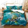 3D Print World Turtles Turtle Island Bedding Set Duvet Cover Bed Set Quilt Cover Pillowcase Comforter king Queen Size Boys Adult