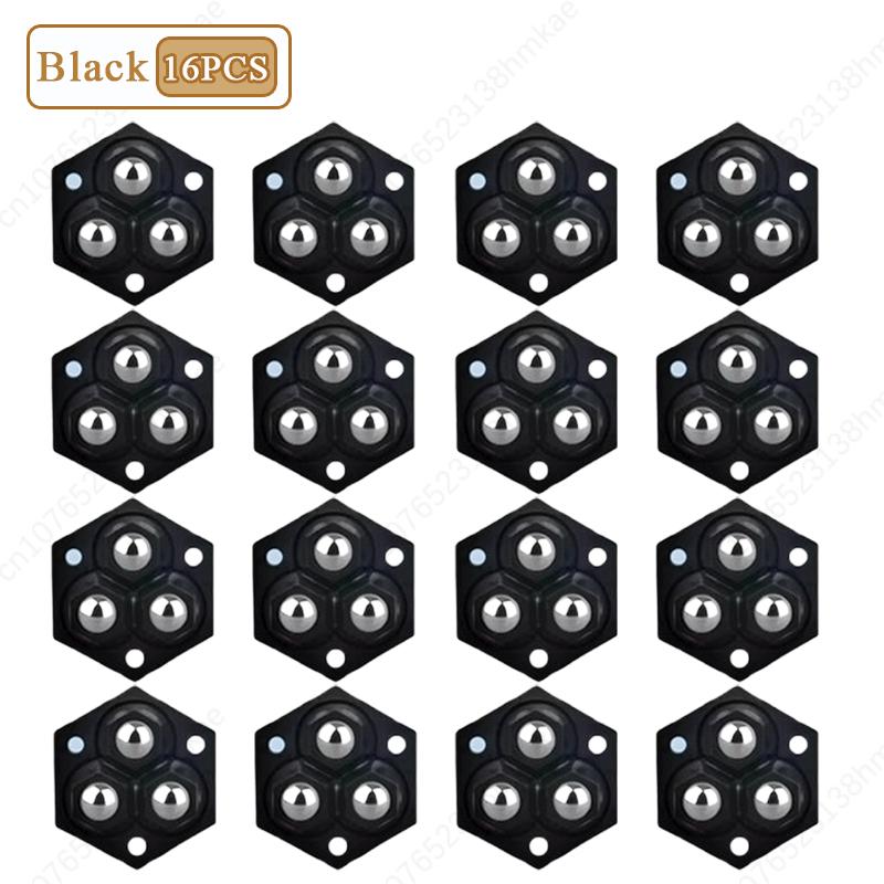 4-32 STÜCKE Universalrad ohne Stanzen Verschleißfest Doppelkugellager Geräuschlose Rolle Haushaltsmöbelzubehör