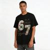 Christmas Themed Number 67 Gingerbread Print Casual Top Pure cotton T-shirt