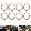50Pcs Metal Rings 15x3mm Iron Material Sturdy   Multifunctional Exquisite O Rings Metal