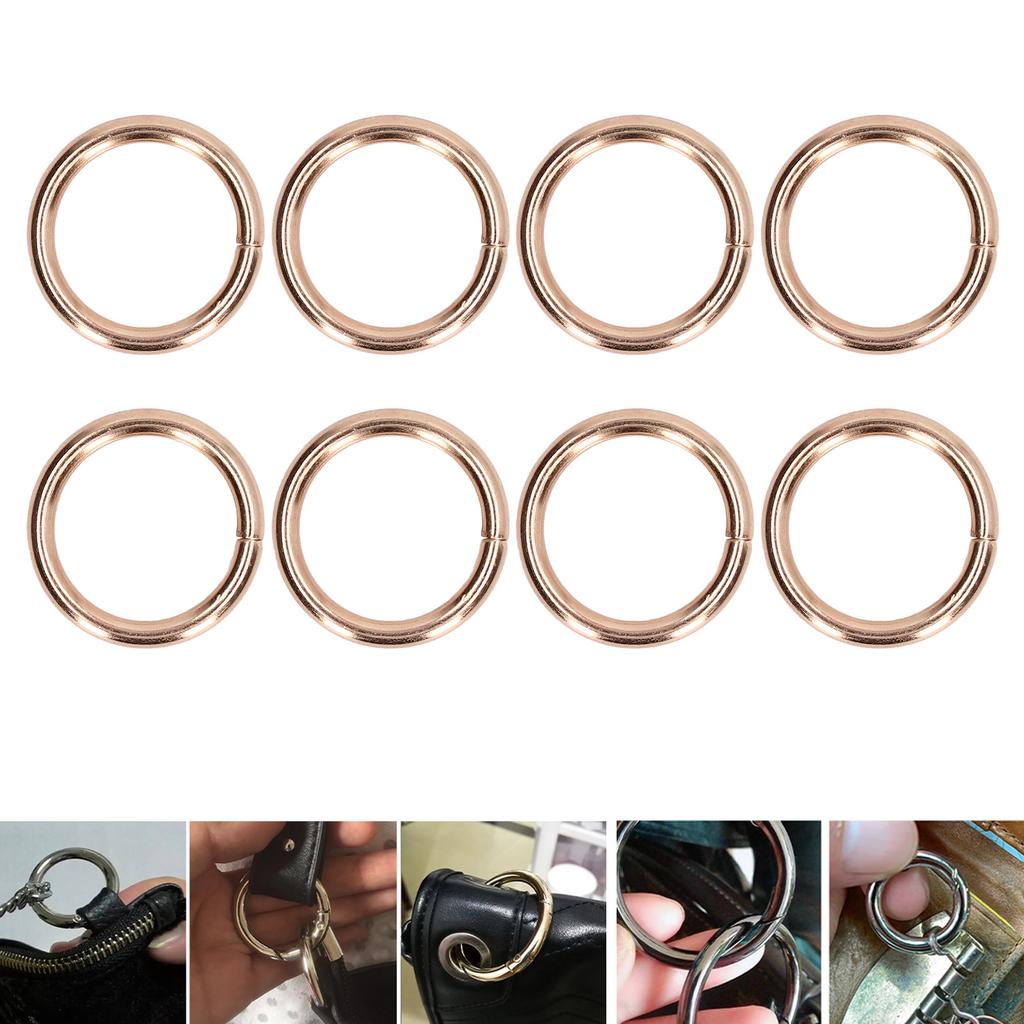 50Pcs Metal Rings 15x3mm Iron Material Sturdy   Multifunctional Exquisite O Rings Metal