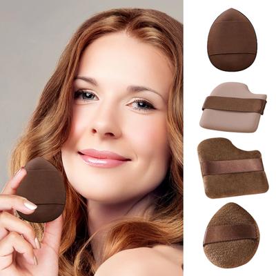 6Pcs/Set Powder Puff with Strap Reusable Soft Multi-purpose Foundations Cream Blush Application Loose Setting Powder Puff Women Makeup Puff Tools