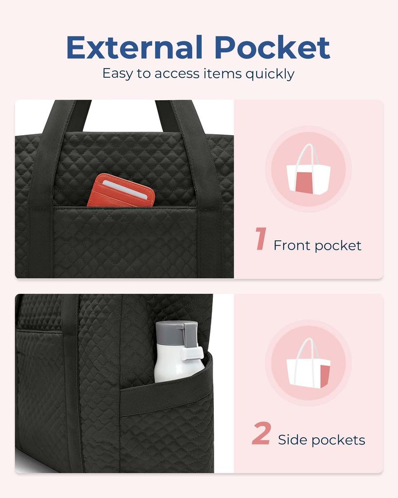 Tote Large Travel Tote Canvas Gym Sports Yoga Commuting To Gym [BAGSMART] Women's Bag, Capacity, Bag, Bag, Sturdy, Tote, Multi-Storage, Bag, Bag,