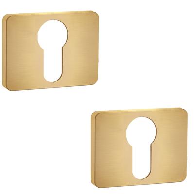 Short Rectangular Plate Golden Insert Kuchinox Lk7_G02A For Mali Handle