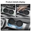 Smabee for Kia Soul 2020-2025 Water Cup Holder Insert Car Cup Box Shock-Absorbing TPE Organizer Tidying Accessories Black