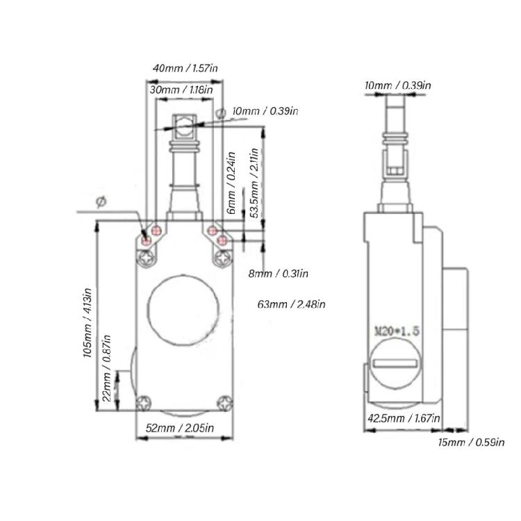 Single Phase Pull Switches 24-380V Automatic Reset Safety Limit Safety Cable Switches Conveyor Belt Emergencies Stop