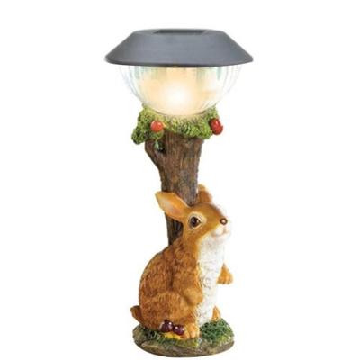 Estatuas de Resina para Escalada al Aire Libre Estatua de Jardín Patio Jardinería Decorativa Luces Solares de Animales