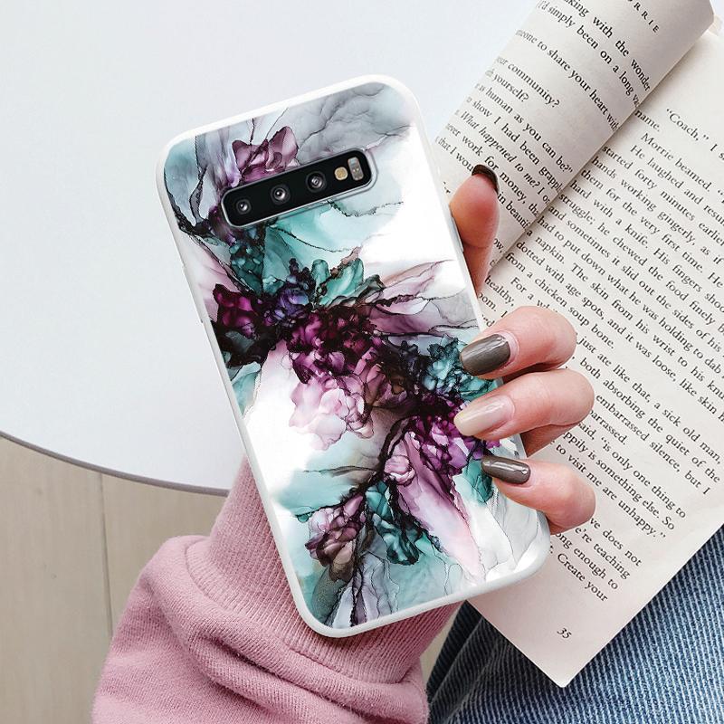 Color Luxury Marble Case For Samsung Galaxy S10 S 10 Plus S10E Fundas Soft TPU Protection Back Cover For Samsung S10 Shockproof