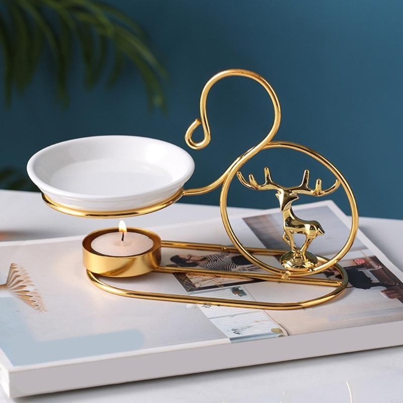 

62KD Керамический подсвечник для чайной свечи Железный подсвечник для ароматерапии для дома CHINA