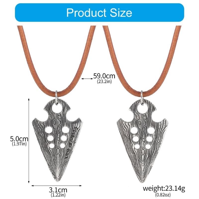 Unisex Charm Necklace Alloy Arrows Neck Jewelry Unique Fashion Accessory Suitable for Daily Wear Special Occasions