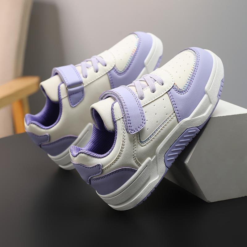 Children's Fashionable and Convenient Velcro Casual Sports Shoes Thick Soled Children's Skateboarding Shoes 28-39