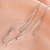Flowing Tassel Long Ear Wire Elegant Earrings for Women, Featuring A Small and Exclusive Style. Ear Pendants.