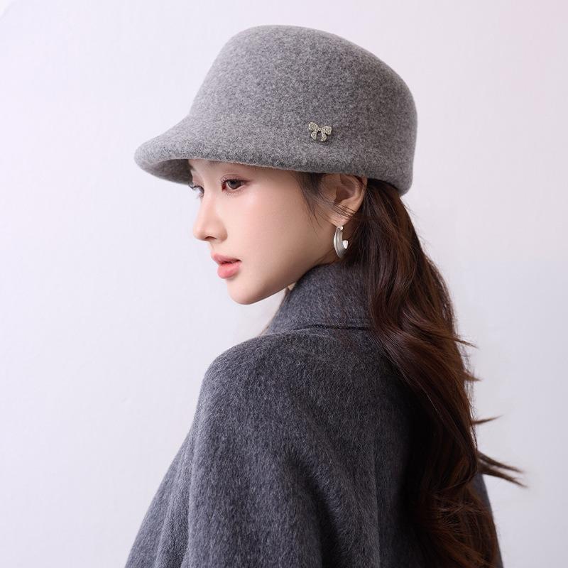Women S Simple Elegant Solid Beret Hat For Autumn Winter