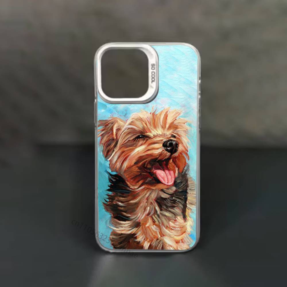 

Yorkshire terrier dog phone Case for iPhone 17 11 12 Pro Max Plus Mini Air SE 16e 14 15 16 13 Soft Shell iPhone16promax