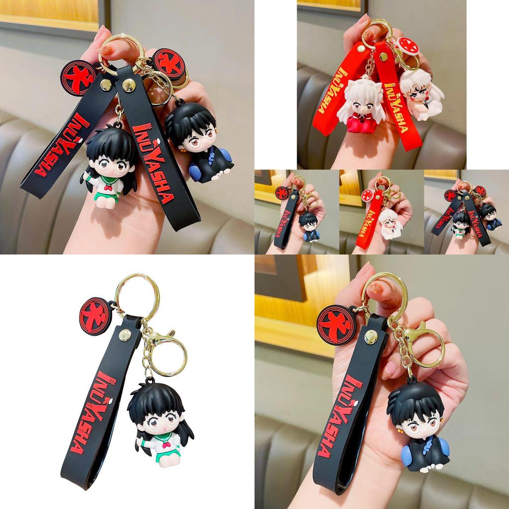 Delightful Anime Inuyasha Keychain Cute Couple Car Keyring Backpack Ornament