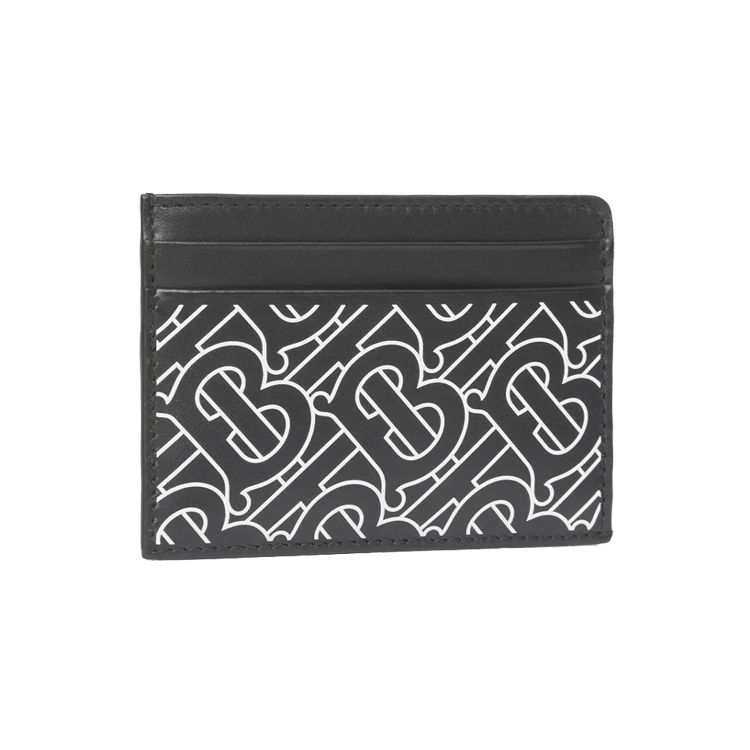 Burberry Exclusive Logo Print Quilted Leather Card Holder Men Card Holder Black 80492071