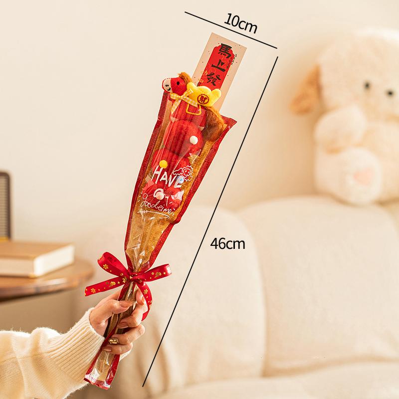 Christmas 2026 Plush Tanghulu Creative New Year Gift New Year'S  Decoration Ornament Tanghulu Bouquet Gift Photography Props