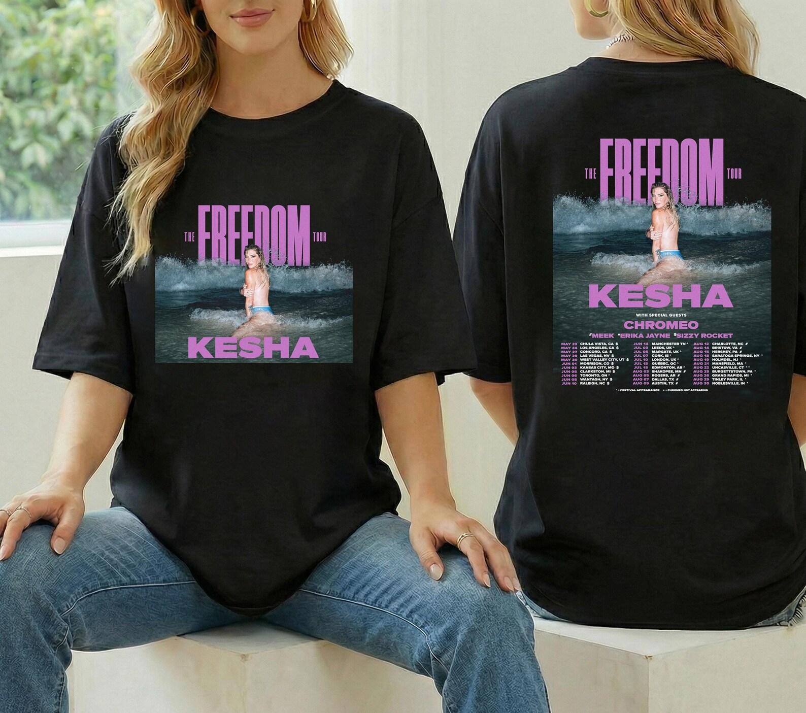 2026 Kesha The Freedom Tour Shirt, Kesha Fan Gift, Kesha Graphic Shirt, Kesha Merch, Kesha Tour 2026 Shirt, Kesha Tee, Kesha Concert Apparel M