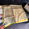 Women S Floral Printed Silk Like Square Scarf For Summer